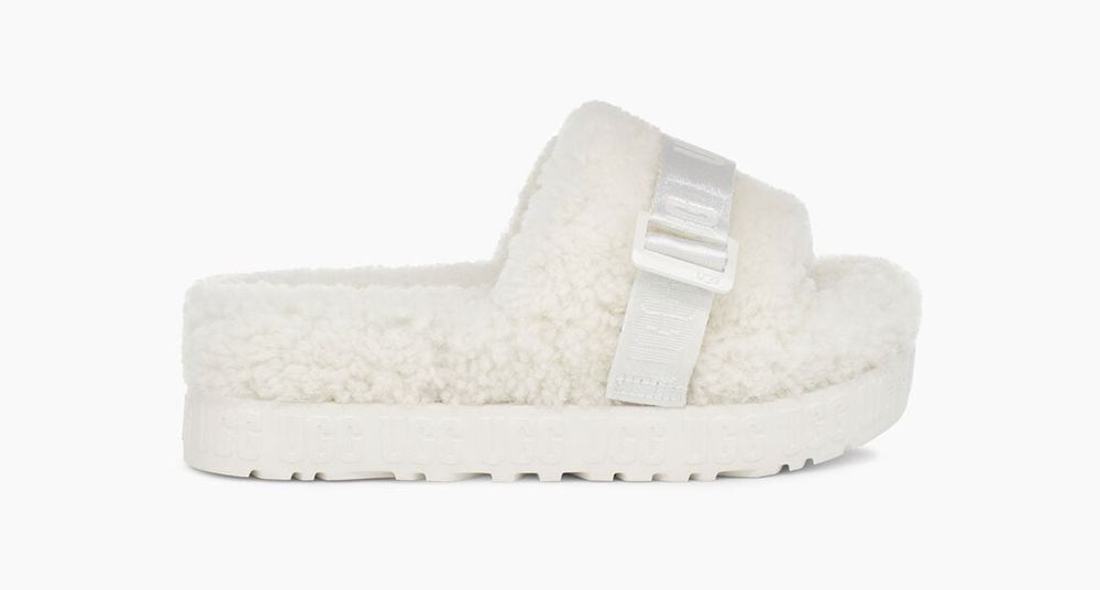 Ugg Slipper Womens - Ugg Fluffita White - 673REWYBO